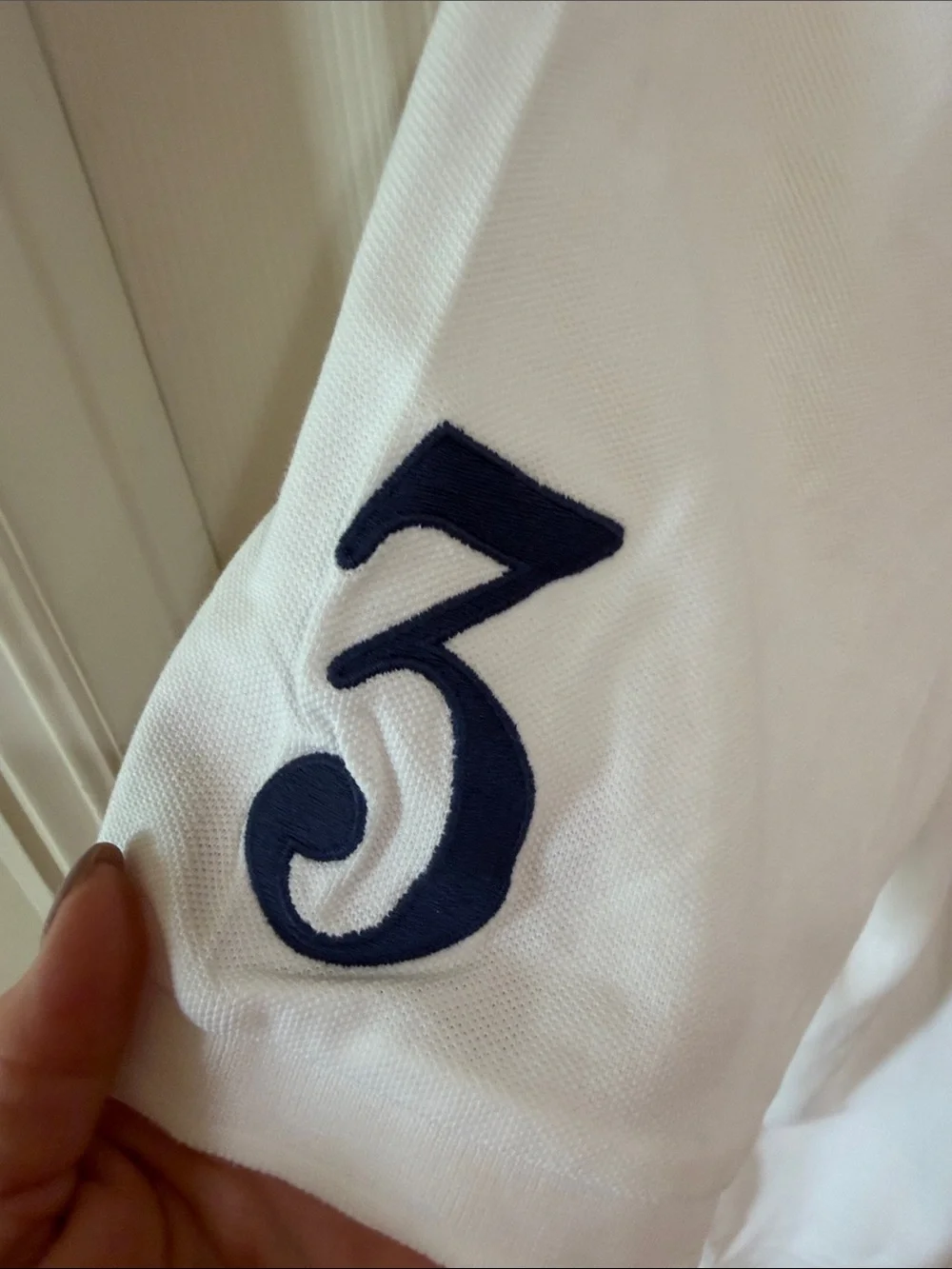 Ralph Lauren White Polo Shirt with Large Navy Polo Sz XL.  New. Box23